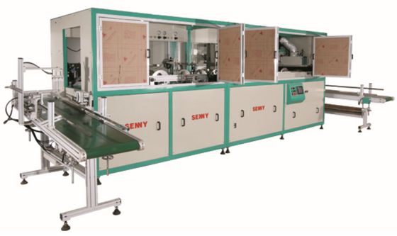 マルチカラープラスチック丸型バケツ全自動スクリーン印刷機 18個/分