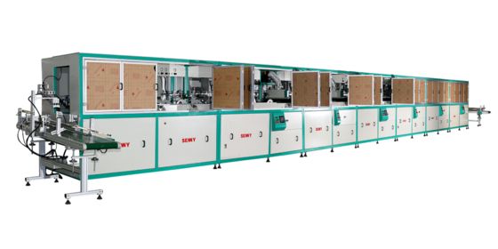 1-8色 30個/分 プラスチックバケツUVスクリーン印刷機