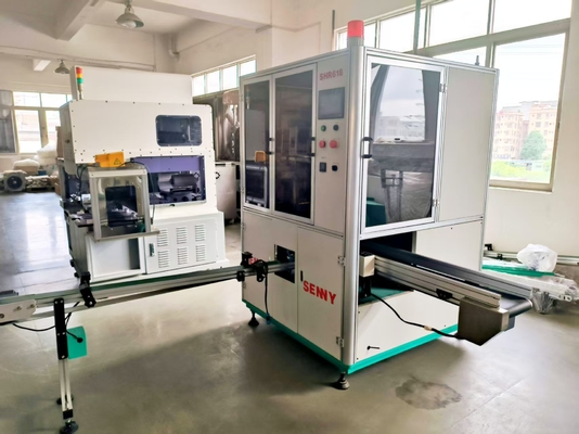 SHR618ボトル用自動ホットスタンプ機 高さ20～200mmの容器に対応