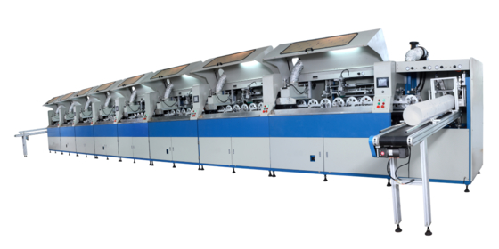 2000個/時 多色スクリーン印刷機 円筒バケット用 最大容器直径220mm