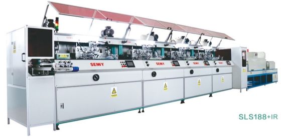 1-8色プラスチックボトルおよび缶用ボトルスクリーン印刷機 サーボモーター付き 40個/分