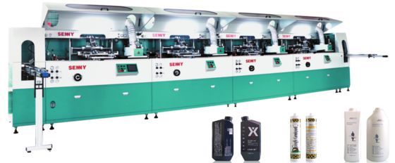 多色UVスクリーン印刷ホットスタンプラベリング丸型楕円形正方形ボトル用フレーム処理機