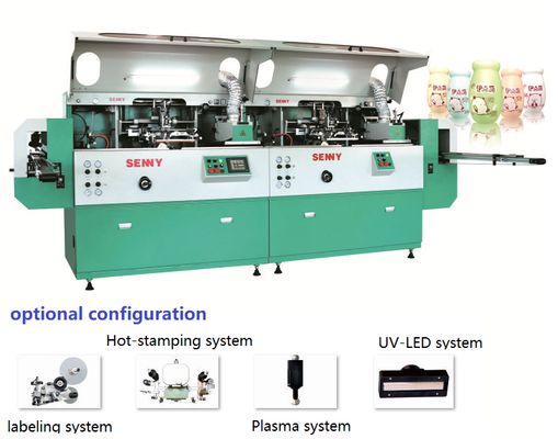 1-8 Colors  Automatic Linear UV Printing Machine For Plastic 85 Pcs/Min