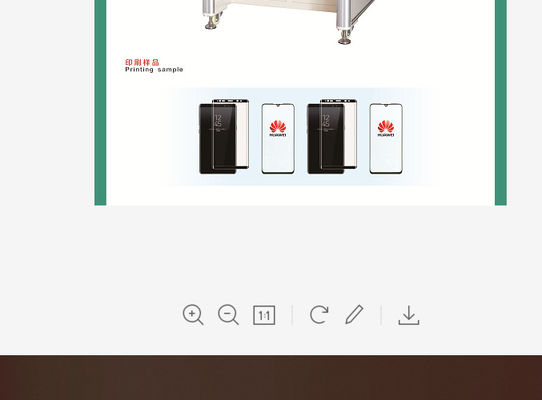 SGS 1000pcs/Hrのタブレットの3Dガラスのための空気のパッドの印字機