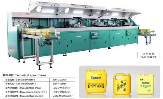 220VAC 1200pcs/Hr 半自動平面スクリーン印刷機