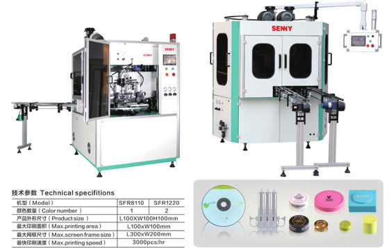 2場所の多色のデジタル印字機、セリウム3000pcs/Hrのフラット スクリーン プリンター