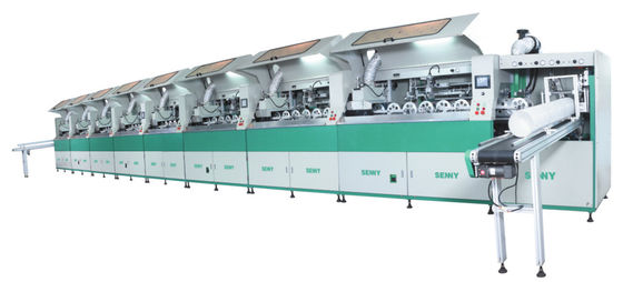 8 ステーション 2000pcs/Hr 完全自動スクリーン印刷機 600x250mm