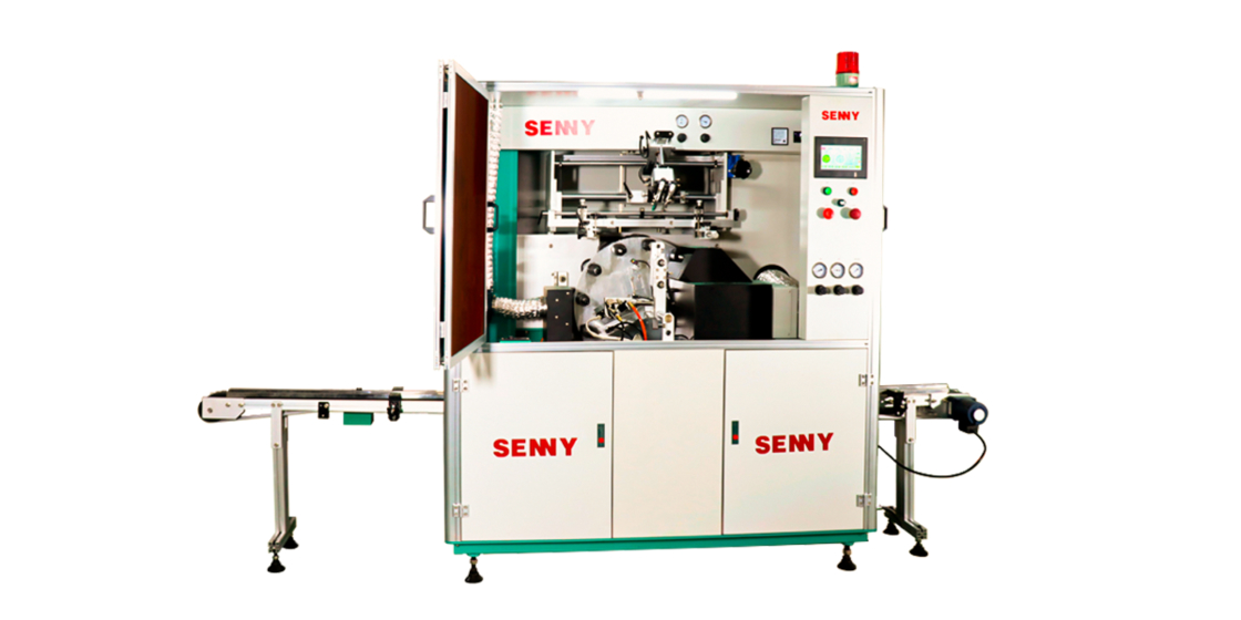 1色 50個/分 丸型ジャー/キャップ自動UVスクリーン印刷機