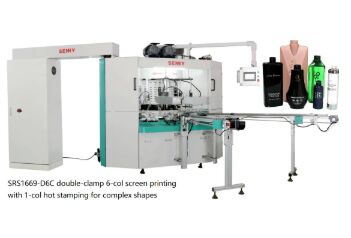 6ステーション 25枚/分 マルチカラー スクリーン印刷機 ISO キャップ用