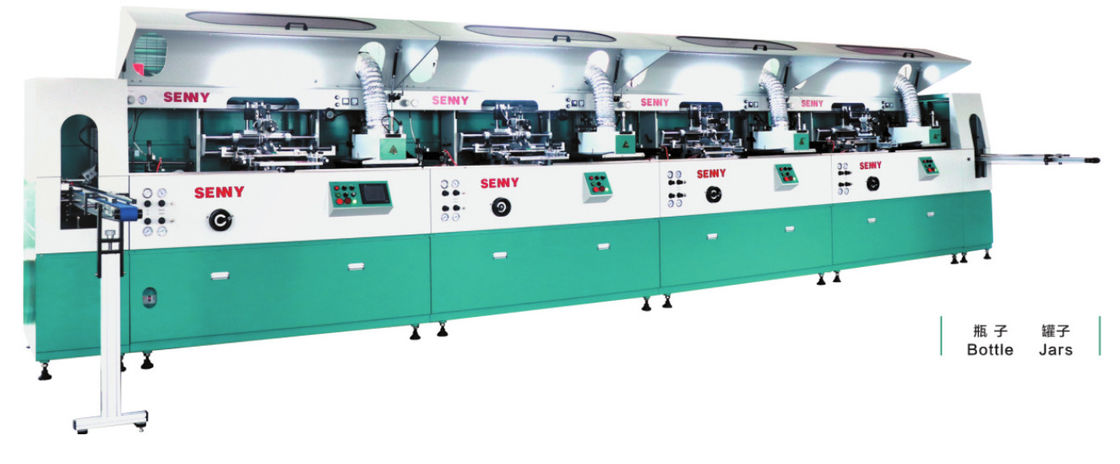 OEM 6000pcs/Hr コンテナのための8色スクリーン印刷機